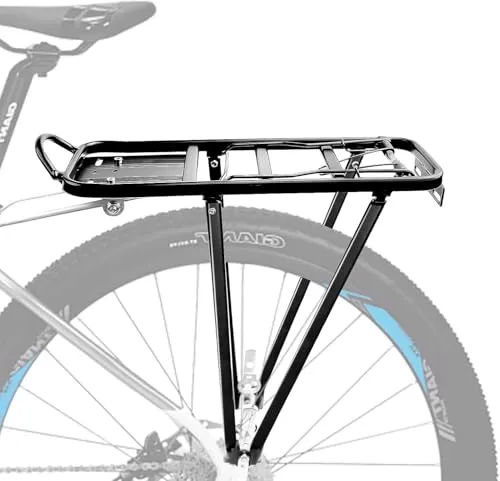Gepäckträger Fahrrad Einstellbare Gepäckträger Mountainbike Aluminiumlegierung Fahrradgepäckträger für 24-28 Zoll MTB/Rennrad
