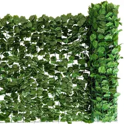 GOPLUS 150 x 300 cm Sichtschutz-Hecke aus Efeublättern - Idealer Sichtschutz für Balkon und Terrasse: Die GOPLUS Hecke aus realistischen Efeublättern bietet Privatsphäre und dekorativen Flair. Inkl. 8 Befestigungsseilen für eine einfache Montage. Wetter- und UV-beständig.