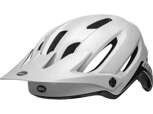 Bell 4Forty Mips Fahrradhelm - Gloss/Matte White Black, Small 52-56 cm - Fahrradhelm für Unisex Erwachsene mit MIPS-Technologie für zusätzlichen Schutz, ideal für Mountainbiker. Leicht und stylish mit abnehmbarer Blende.
