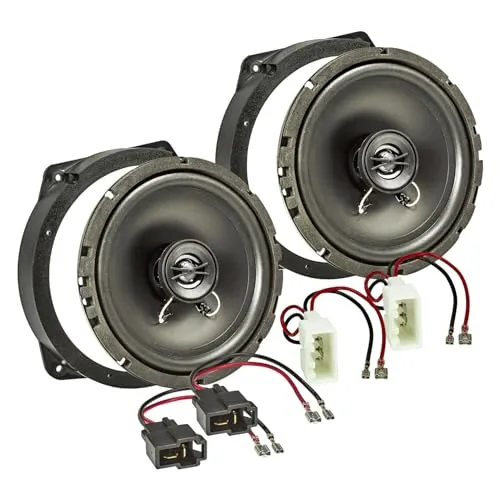 tomzz Audio 4036-001 TA16.5-Pro Lautsprecher Einbau-Set kompatibel mit BMW Mini 2001-2008 165mm Koaxial System