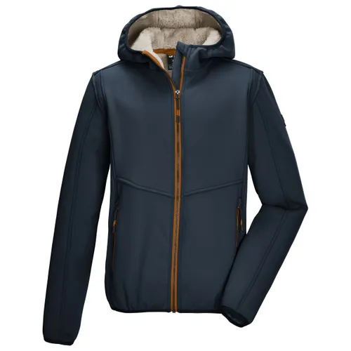 killtec KOW 240 BYS Fleece Jacket nachtblau (00830) 152 - Funktionsjacke für Kinder mit kuscheligem Teddyfleece und Kapuze, ideal für kalte Herbst- und Winterabenteuer, inklusive praktischer Zippertaschen und reflektierenden Elementen für erhöhte Sichtbarkeit.