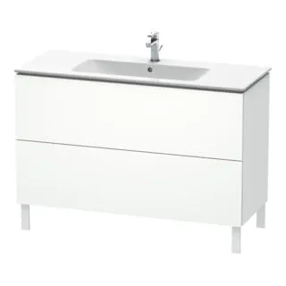 Duravit Waschtischunterschrank L-cube 122x48,1cm, We. Matt, 2 Auszüge