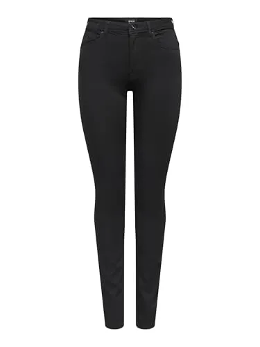 ONLY Female Skinny Jeans ONLFOREVER - Hohe Taille für perfekten Sitz - Jeans in Skinny Fit mit hoher Taille, aus 91% TENCEL Modal für höchsten Tragekomfort und optimale Passform.