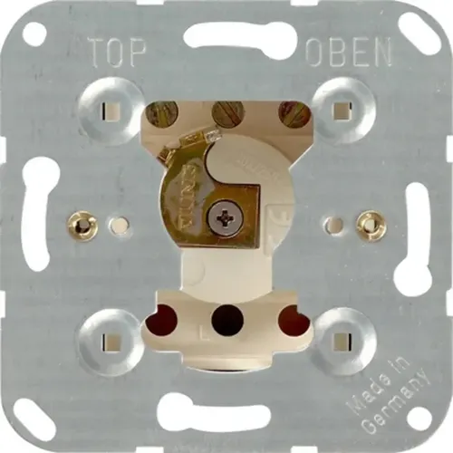 Gira Schlüsselschalter-Einsatz 014400 - 10 A 250 V Wechselschalter, ideal für individuelle Steuerung ohne Schloss
