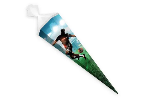 itenga Schultüte itenga Schultüte Zuckertüte eckig 85 cm Fußball Tü