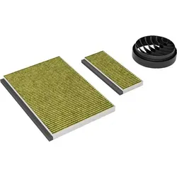 AllSpares CleanAir Plus Aktivkohlefilter für Dunstabzugshauben geeignet für - Silber/Schwarz