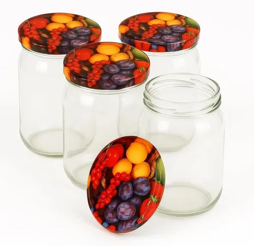 Blumixx Einmachglas mit Schraubdeckel für Erntezeit, Konservierung & schöne Aufbewahrung, (8-tlg)