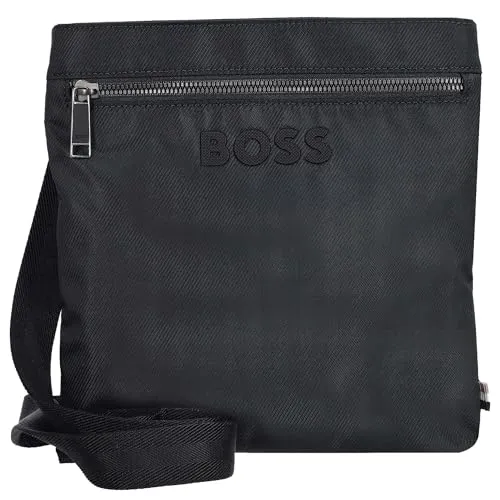 BOSS Catch 3.0 Envelope - elegante Umhängetasche in Dunkelblau - Die BOSS Catch 3.0 Envelope Umhängetasche vereint Stil und Funktionalität. Mit flachem Design und robustem Material bietet sie Platz für Geldbörse, Schlüssel und Smartphone. Verstellbarer Schultergurt für optimalen Tragekomfort.