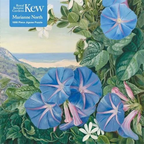 Puzzle - Marianne North, Natal Pflaume und Blaue Prunkwinden: 1.000-teiliges Kunstwerk für Puzzle-Fans - Klassisches Puzzle mit 1.000 Teilen, bietet stundenlangen Spaß und ist ideal für Kunstliebhaber. Hochwertige Stabilität in toller Kartonverpackung.