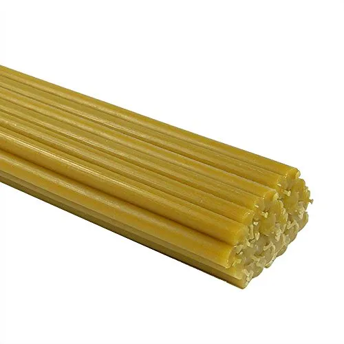 Nklaus Bienenwachskerzen 990g - Ruß- und tropffrei, 29cm für Kirche und Rituale - Kerzenwachs: 50 hochwertige Bienenwachskerzen, ruß- und tropffrei, ideal für spirituelle Zeremonien und eine beruhigende Atmosphäre.