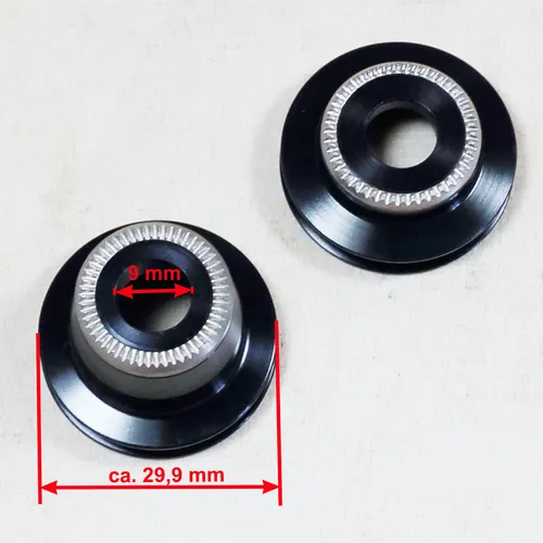 DT Swiss Umrüstkit Vorderradnabe 9/100mm - Naben-Umrüstkit für 180, 240s fifteen, RC28/38 Spline, aus hochwertigem Aluminium und Stahl, ideal für individuelle Anpassungen an Ihrem Fahrrad.