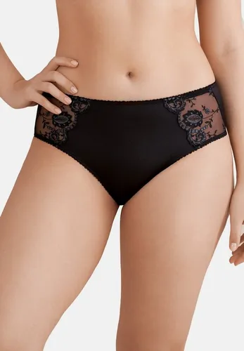 Conturelle Taillenslip Provence - Hochwertiger Taillenslip für perfekten Sitz - Funktionsunterwäsche mit elastischem Beinabschluss und mittelhohem Beinausschnitt für optimalen Tragekomfort. Ideal für jeden Tag in klassischem Schwarz.