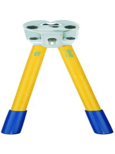Klauke Kerbzange f.6-50qmm K 5 - Kabelschuhzange für feindrähtige Leiter, wartungsarmer mechanischer Antrieb und drehbare Profilscheibe für exakte Querschnittzuordnung.