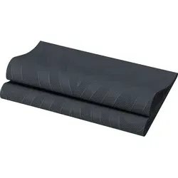 Duni Elegance®-Serviette Lily 40 x 40 cm Schwarz, 40 Stk in schwarz von Duni