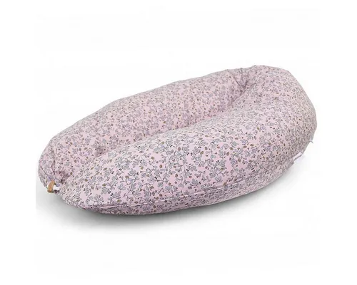 HOBEA-Germany Stillkissen Blumenranken rosa - XXL 190cm - Kissen für Stillende und Schwangere, aus 100% BIO-Baumwolle, abnehmbarer Bezug, waschbar bei 60 °C, unterstützt eine bequeme Still- und Schlafposition.