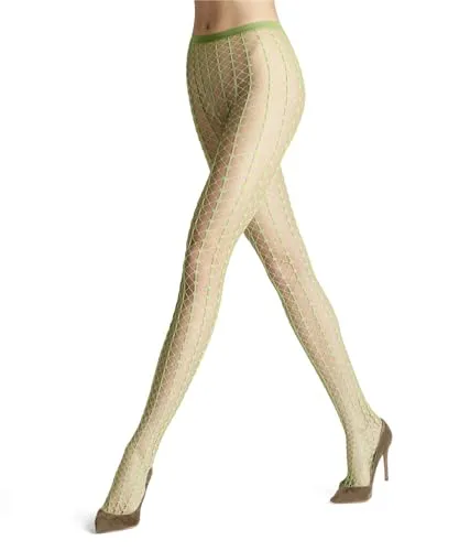 FALKE Paradise Net Strumpfhose | mit Netzstruktur in grün von FALKE