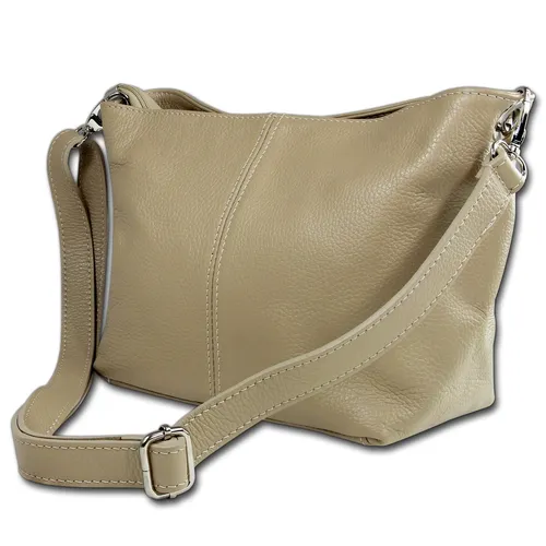 Produktbild Toscanto Schultertasche – Elegante Umhängetasche aus Leder in taupe beige