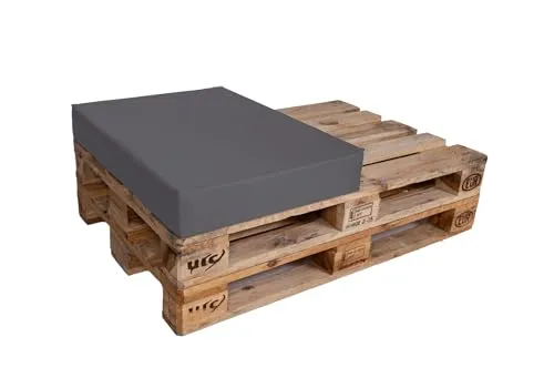 TexDeko Halbes Palettenkissen 60x80cm - Dekokissen für Palettensofa, wasserabweisend und pflegeleicht, ideal für Indoor und Outdoor, Premium-Qualität von TexDeko.
