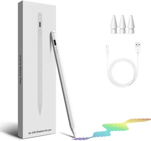 Wiederaufladbarer Tablet-Eingabestift mit Neigungsfunktion - Praktischer Stylus für präzises Zeichnen und Schreiben auf Tablets. Mit magnetischer Befestigung, austauschbaren Spitzen und schneller Ladefunktion ideal für kreativen Einsatz.