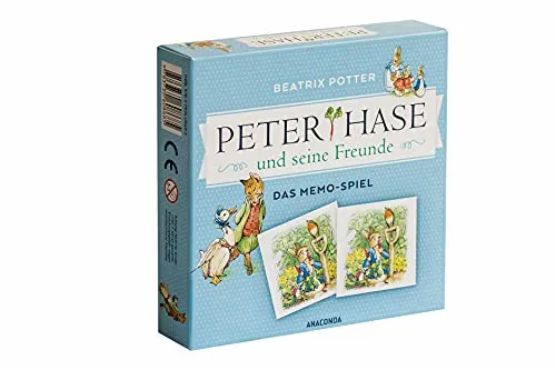 Peter Hase und seine Freunde: Memo-Spiel mit 40 Spielkarten im Spielkarton