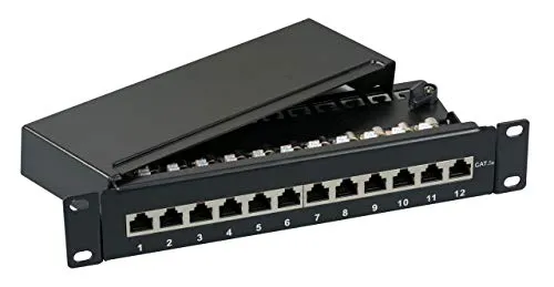 EFB-Elektronik Mini-Patchpanel STP 12xRJ45 Cat.6, 10“ von EFB-Elektronik