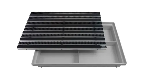 EMCO 60x40cm Eingangsmatte Gummi mit Bürsten - Rutschsichere Fußmatte in rechteckiger Form, ideal für Innen- und Außenbereiche. Mit einer Höhe von 22 mm und einer praktischen Kombination aus Gummi und Cassettenbürste sorgt sie für Sauberkeit in jedem Eingangsbereich.