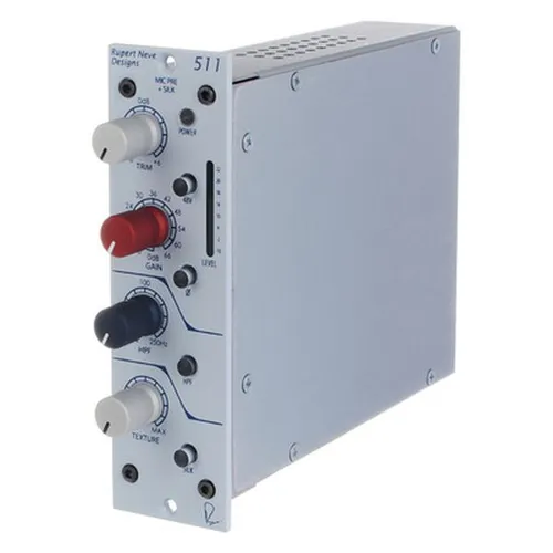Rupert Neve Designs 511 Mic-Preamp - Verstärker mit hochwertigem 1-Kanal Mic-Preamp im 500er Modul Format, inklusive zuschaltbarer Phantomspeisung und Silk Modus für professionellen Klang.