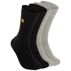 BVB Businesssocken BVB Business-Socken (2er-Set) 23-24 (2-Paar) grau|schwarz 39-42