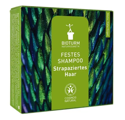 Bioturm Festes Haarshampoo Festes Shampoo - strapaziertes Haar 100g