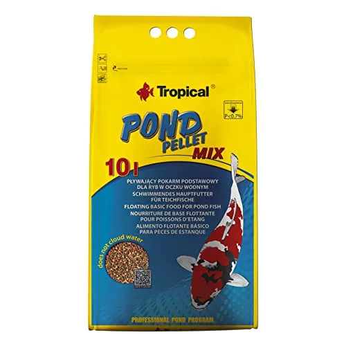 Tropical Koi farve PELLETS Junior S 10 L / 1300 g von Tropical
