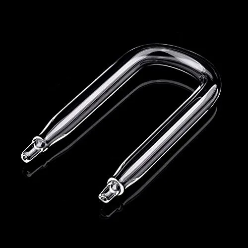 WEAVERBIRD Aquarium CO2 Diffusor U Bend U-förmiges Glasrohr Bend Zubehör DIY für Aquarium CO2 Sauerstoffschläuche Geschenk für Haustiere
