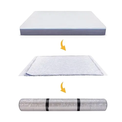 WORKKOOL Vakuum-Matratzentasche 80/90/100x200 cm - Vakuum-Platzsparer für Matratzen, wasserdicht und staubdicht, ideal für den Umzug und die Aufbewahrung, reduziert Platzbedarf um bis zu 80%.