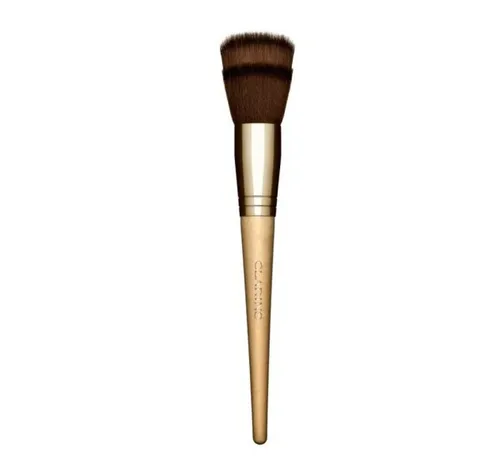 CLARINS Multi-funktionaler Foundation-Pinsel - Vielseitiger Pinsel aus weichen synthetischen Fasern, ideal für ein natürliches Make-up. Perfekt zum Auftragen von Fluid-, Creme- und Puder-Foundations sowie Concealern und Primern.