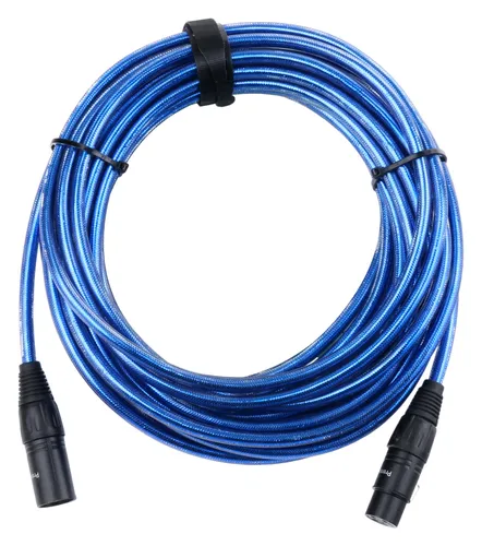 Pronomic Stage XFXM-Blue-10 Mikrofonkabel XLR 10 m Metallic Blue