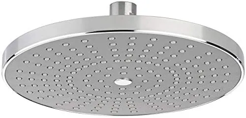 BadeStern Einbauduschkopf: Verchromte Regendusche, runder Schwenkkopf, Kalk-Schutz-Düsen (Kopfbrause, Duschkopf Regendusche, Wellness)