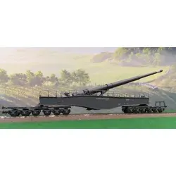 Rivarossi HR S 6534 H0 Eisenbahngeschütz K5 grau DR EP II DC limitiert