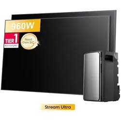 Powerness Balkonkraftwerk EcoFlow Stream Ultra 1920Wh mit 4 MPPT und 960W Solarmodulen