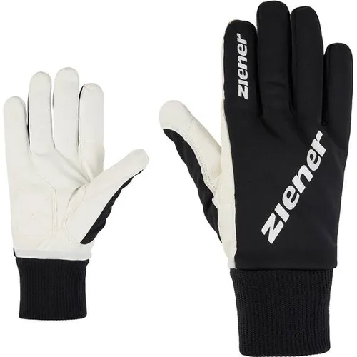 Ziener UTINA Langlaufhandschuhe - Größe 8, schwarz-weiß - Elastische Langlaufhandschuhe mit PrimaLoft Gold Isolierung; leicht, atmungsaktiv und schnelltrocknend für optimalen Komfort beim Sport.
