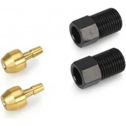 XLC Anschlusskit f. Scheibenbremsleitung Promax - Schwarz/Silber