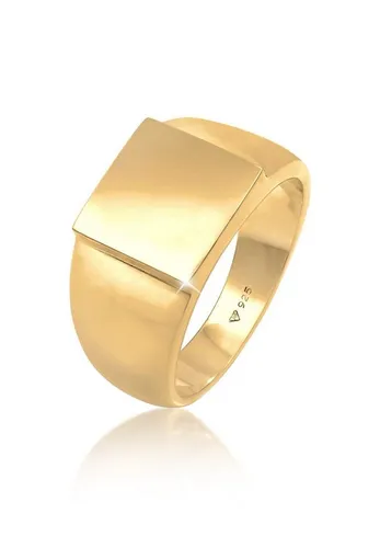 Kuzzoi Siegelring Herrenring vergoldet in grün von Kuzzoi