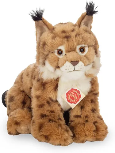 Teddy Hermann 90470 Luchs 26 cm - Plüschtier für Kinder - Dschungel & Steppe, ideal für Kinder ab 3 Jahren, kuschelig weich und perfekt zum Spielen und Schmusen.