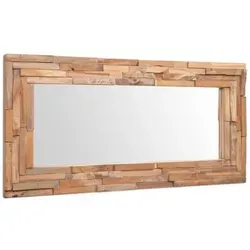 vidaXL Dekorativer Spiegel Teak 120 x 60 cm von vidaXL
