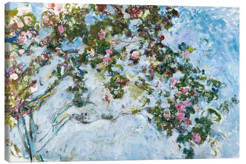 Posterlounge Wandbild Der Rosenstrauch, Claude Monet, erhältlich als Poster, Leinwandbild, Wandsticker oder Acrylglasbild