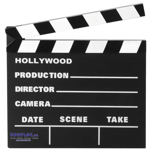 EDUPLAY 120570 Filmklappe, 20 x 17,8 cm (1 Stück) von EDUPLAY