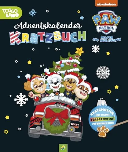PAW Patrol Adventskalender Kratzbuch - Sonstiges - Spannender Adventskalender mit Kratzbildern und täglichen Aktivitäten, inklusive einer durchgehenden Weihnachtsgeschichte mit deinen Paw Patrol Helden!