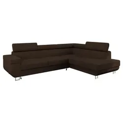 MIRJAN24 Ecksofa Fonti Cord mit Schlaffunktion und Bettkasten