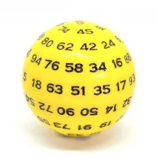 Produktbild Dice4friends Würfel D100 Yellow-Black 290179