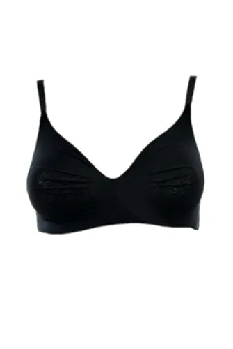 Triumph Damen Pure Micro N Bra, SCHWARZ, 75B - Funktionsunterwäsche, komfortabler BH ohne Bügel mit unsichtbaren Nähten und seidiger Mikrofaser für ein angenehmes Tragegefühl.