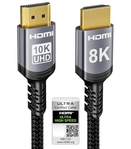 Sniokco 10K 8K 4K HDMI 2.1 Kabel 4Meter Zertifiziert 48Gbps High Speed