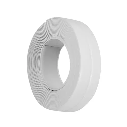 Wand Dichtungsband, Haofy 3,2m Selbstklebende PVC Fugendichtungsband Dichtband, Wasserdichte Flexibel Fugenband Klebeband für Küche Badezimmer Badewanne Waschbecke Toilette Fenster Türen, Weiß 22mm